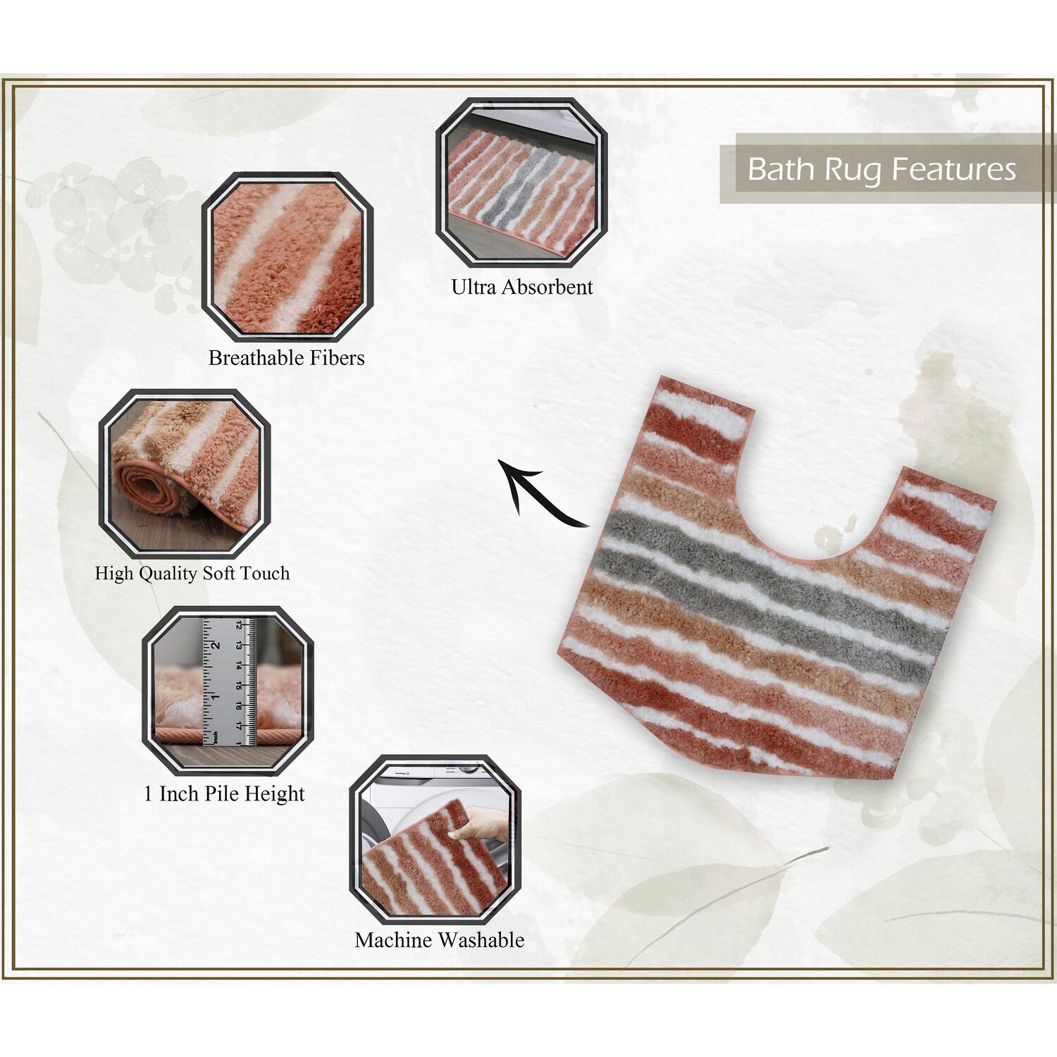 Home Weavers Inc Impression Bath Rug