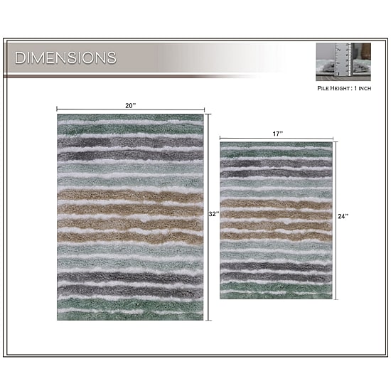 Home Weavers Inc Impression 2-pc. Bath Rug Set