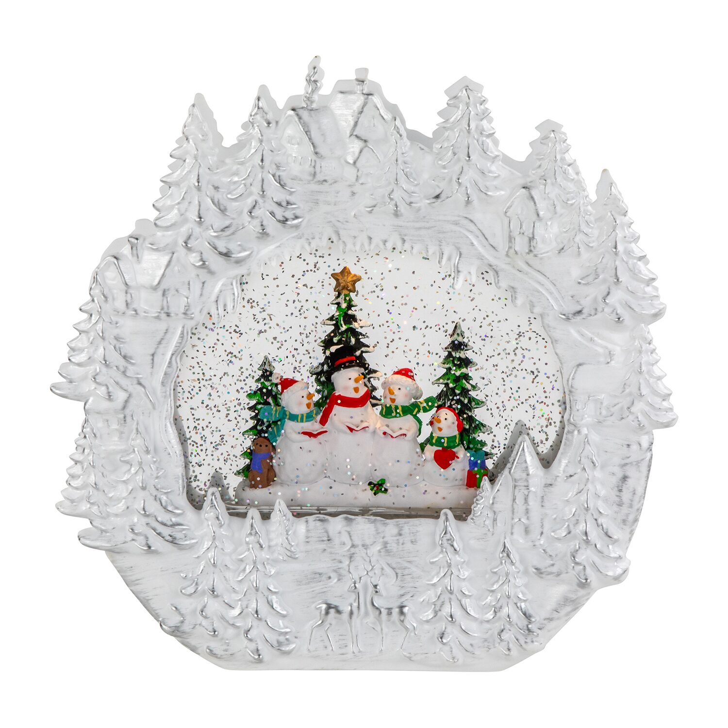 Northlight 9.5in Led Snowmen Christmas Snow Globe