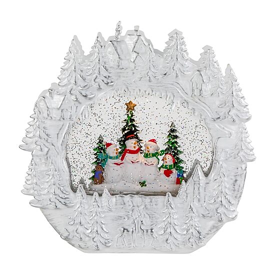 Northlight 9.5in Led Snowmen Christmas Snow Globe
