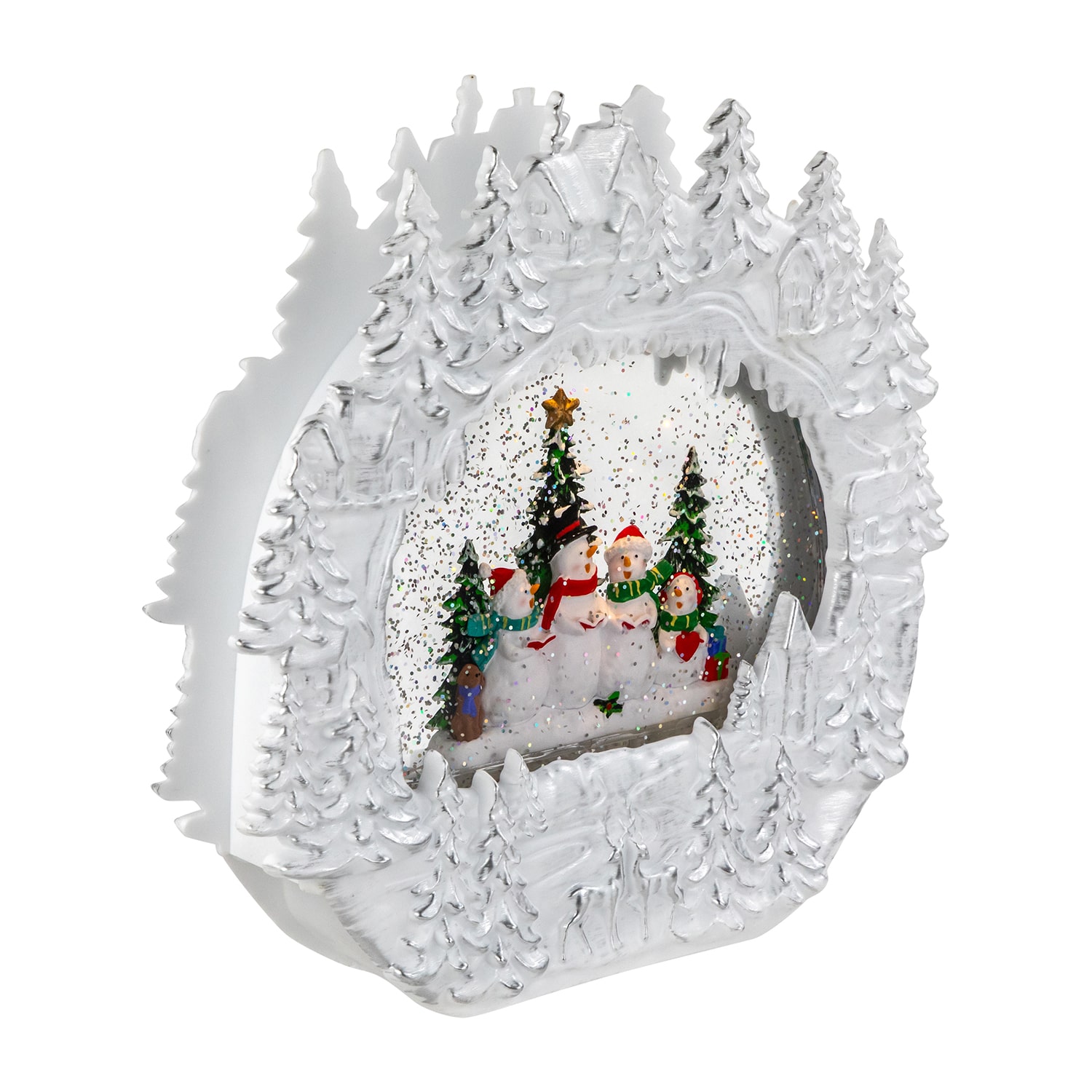 Northlight 9.5in Led Snowmen Christmas Snow Globe