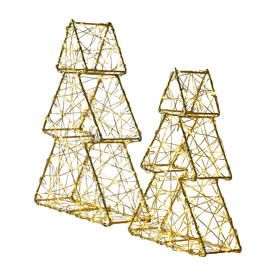 Northlight Led Gold Tree 2-pc. Christmas Tabletop Decor