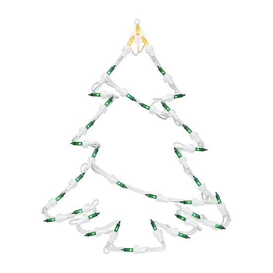 Northlight Lighted Tree Christmas Window Decor