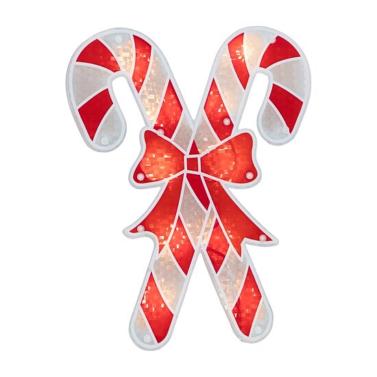Northlight Lighted Candy Cane Christmas Window Decor