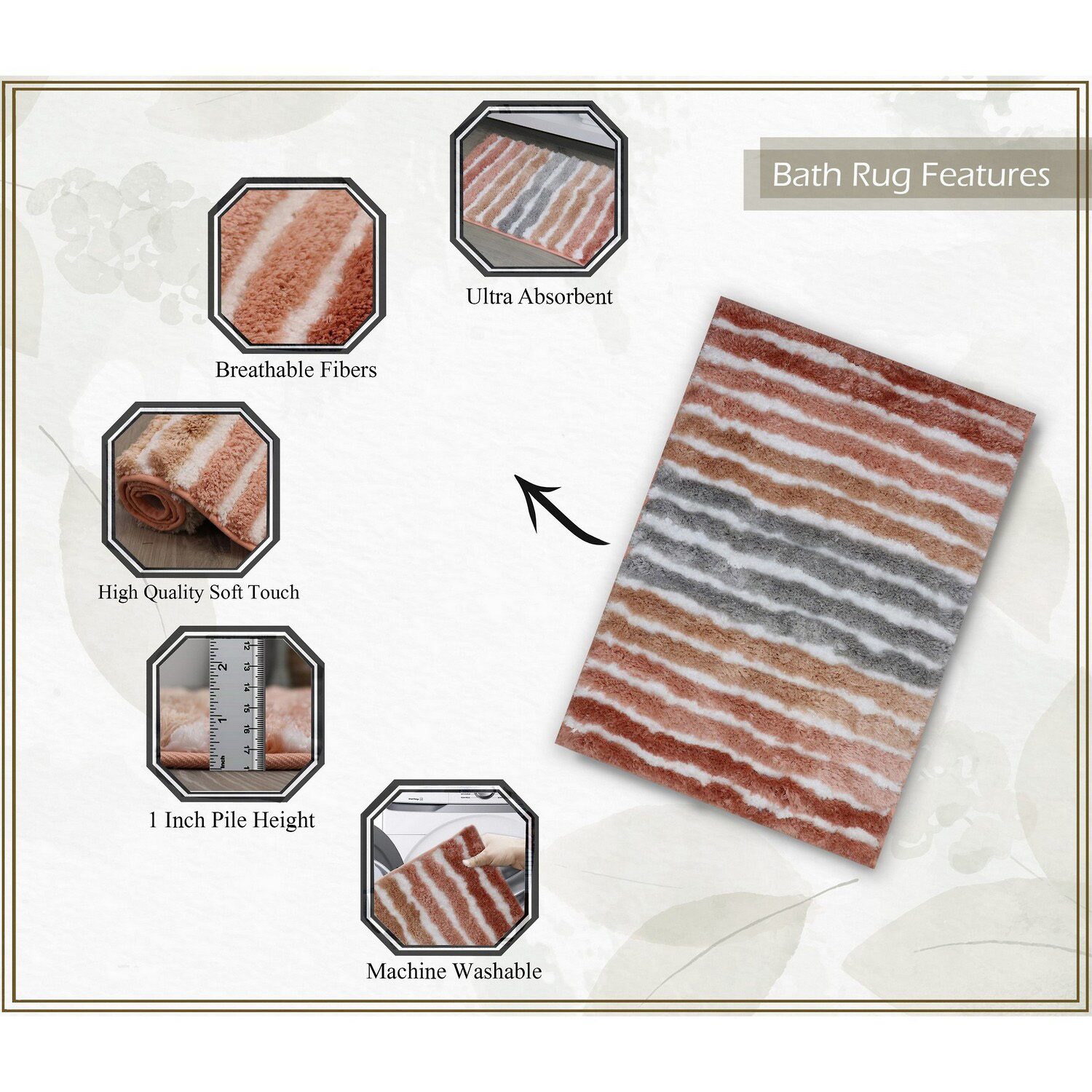 Home Weavers Inc Impression Bath Rug