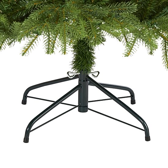 Nearly Natural 6 Foot Natural Look Fir With 1870 Bendable Branches And 350 Clear Led Lights Pre-Lit Christmas Tree