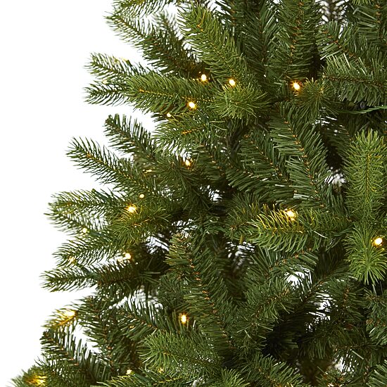 Nearly Natural 6 Foot Natural Look Spruce With 350 Led Lights Pre-Lit Christmas Tree