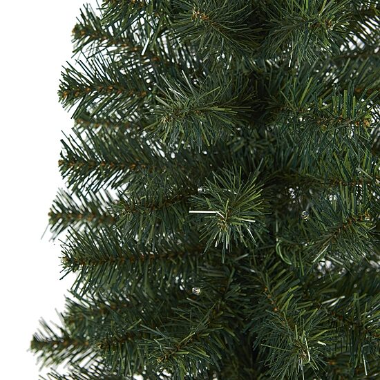 Nearly Natural 2 Foot Pine Pre-Lit Christmas Tree