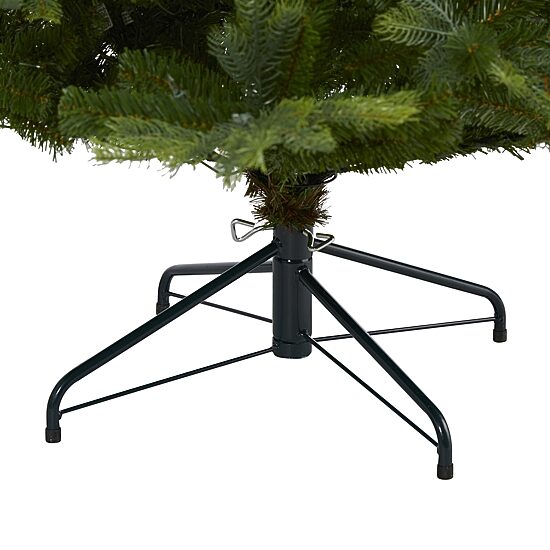Nearly Natural 7 Foot North Carolina Spruce With 931 Bendable Branches And 450 Clear Lights Pre-Lit Christmas Tree