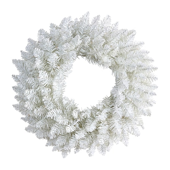 Nearly Natural 18" Spruce Indoor Pre-Lit Christmas Wreath