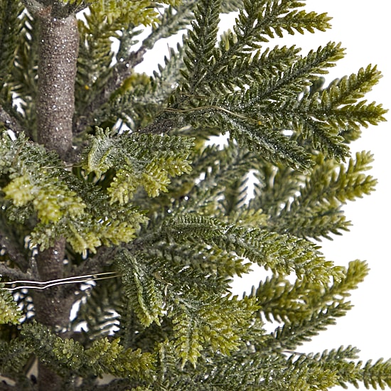 Nearly Natural 26" Natural Look Pine In Rustic Metal Planter Pre-Lit Christmas Tree