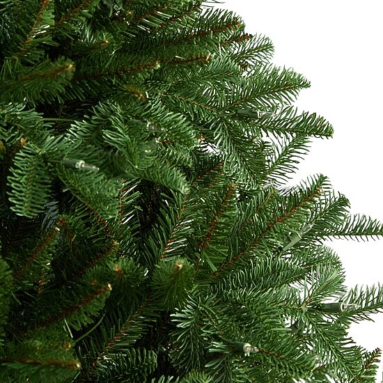 Nearly Natural 6 Foot South Carolina Spruce With 1908 Bendable Branches And 400 White Warm Lights Pre-Lit Christmas Tree