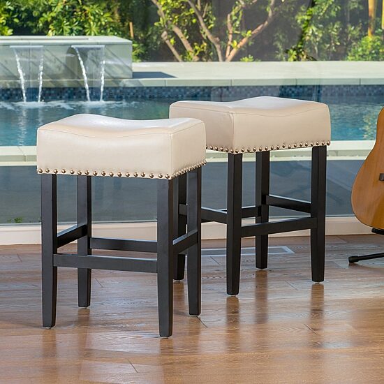 Laramie 2-pc. Counter Height Upholstered Bar Stool