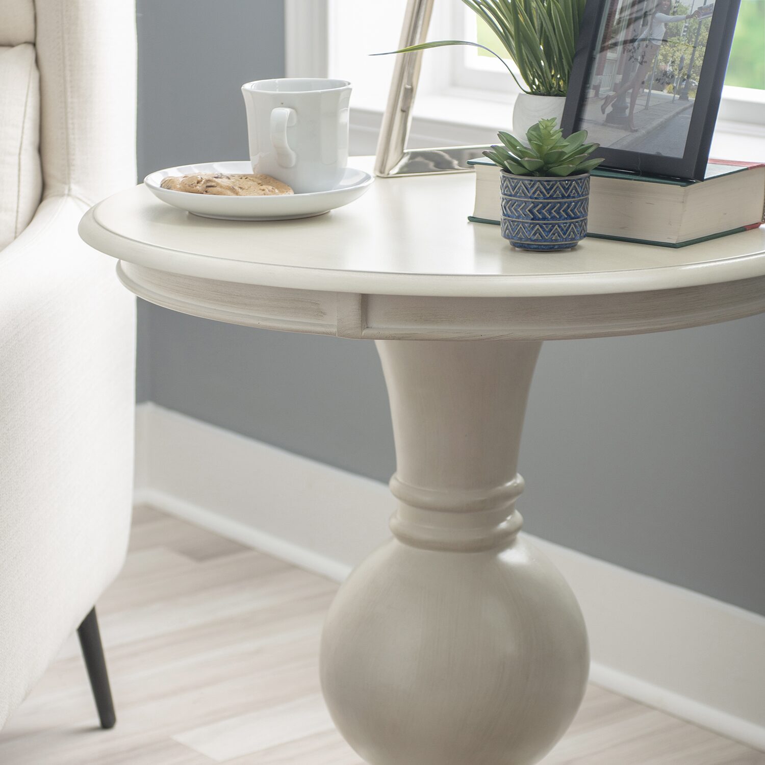 Linon Adkins Round Accent Table