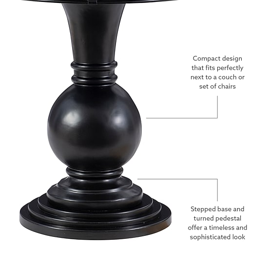 Linon Adkins Round Accent Table
