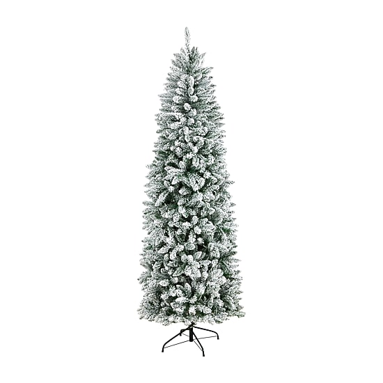 Nearly Natural 7ft. Slim  Montreal Fir Christmas With 300 Warm White Led Lights And 995 Bendable Branches 7 Foot Pre-Lit Fir Christmas Tree