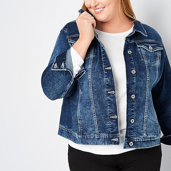 Liz Claiborne Midweight Jacket-Plus