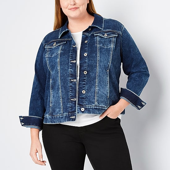 Liz Claiborne Midweight Jacket-Plus