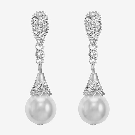 Monet Jewelry Timeless Womens Glass Hypoallergenic Drop Earrings