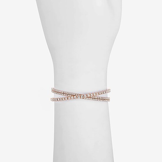 Monet Jewelry Timeless Rose Gold Womens Cuff Bracelet