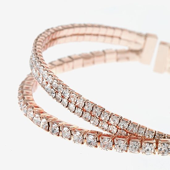 Monet Jewelry Timeless Rose Gold Womens Cuff Bracelet