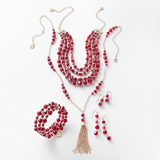 Liz Claiborne Tassel Womens Round 30 Inch Pendant Necklace