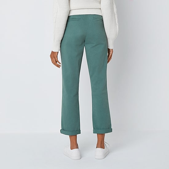 St. John's Bay Womens Tall Straight Mid Rise Pant