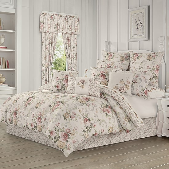 Royal Court Chablis 4-pc. Floral Midweight Comforter Set