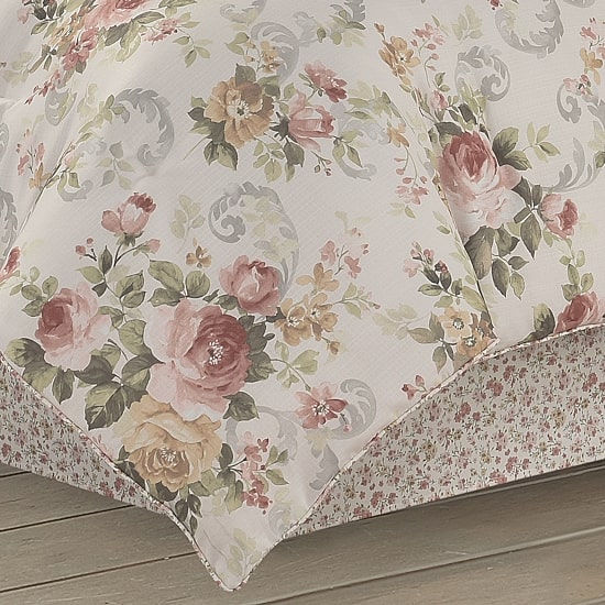 Royal Court Chablis 4-pc. Floral Midweight Comforter Set