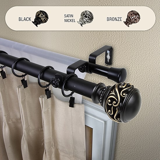 Rod Desyne Isabella Double Curtain Rod