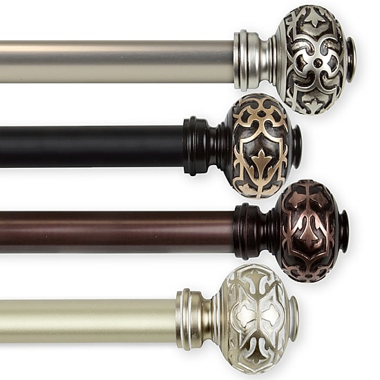 Rod Desyne Maple 1 IN Adjustable Curtain Rod