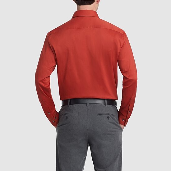 Van Heusen Everyday Defense Stain Shield Mens Regular Fit Stretch Fabric Wrinkle Free Long Sleeve Dress Shirt