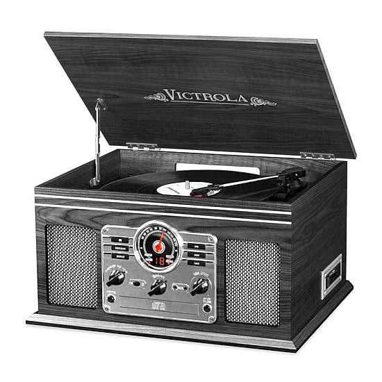 Victrola VTA-200B Wooden 6-In-1 Nostalgic Classic Turntable with Bluetooth