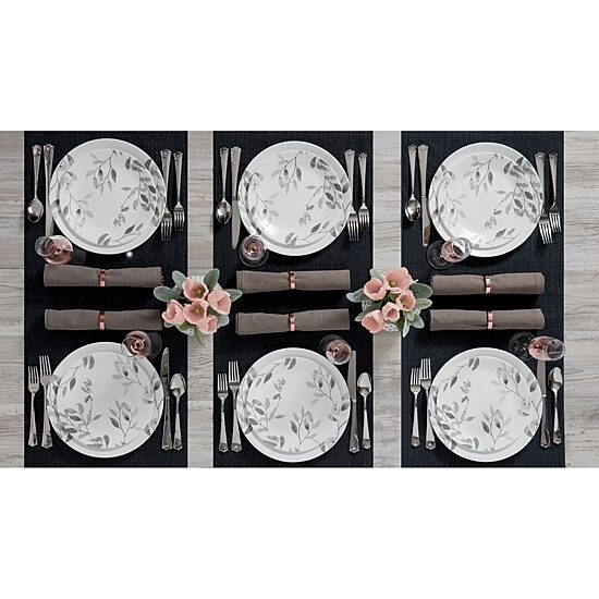 Corelle Boutique 12-pc Misty Leaves Dinnerware Set
