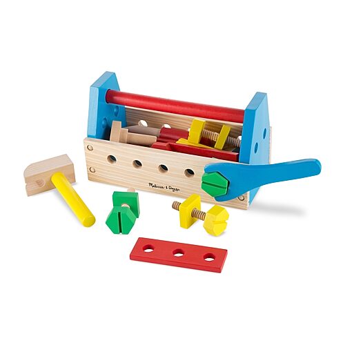Melissa & Doug Take-Along Kids Tool Kit Toy Tool, One Size, Multiple Colors