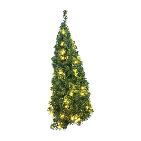 Kurt Adler 4-Foot Pre-Lit Norway Pine Led Wall Tree 4 Foot Pine Christmas Tree