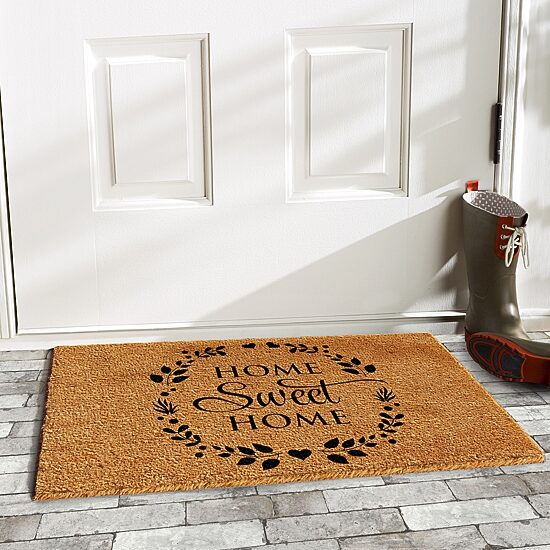 Calloway Mills Sweet Wreath Outdoor Rectangular Doormat