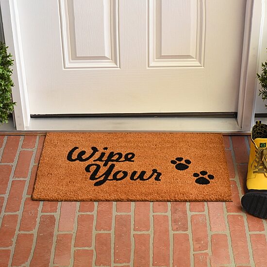 Calloway Mills Wipe Your Paws Outdoor Rectangular Doormat
