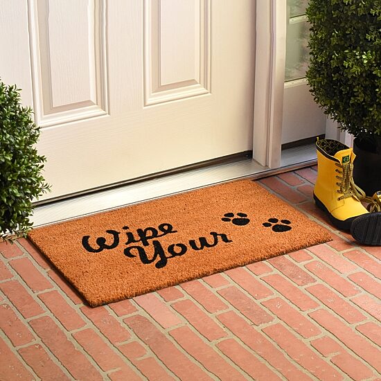 Calloway Mills Wipe Your Paws Outdoor Rectangular Doormat