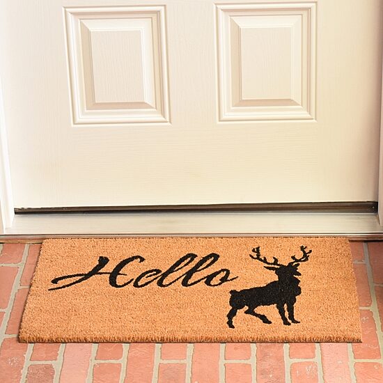 Calloway Mills Hello Elk Outdoor Rectangular Doormat