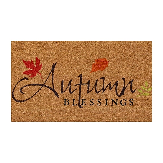 Calloway Mills Autumn Blessings Outdoor Rectangular Doormat