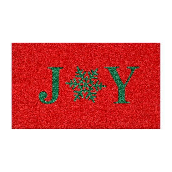 Calloway Mills Snowflake Joy Outdoor Rectangular Doormat