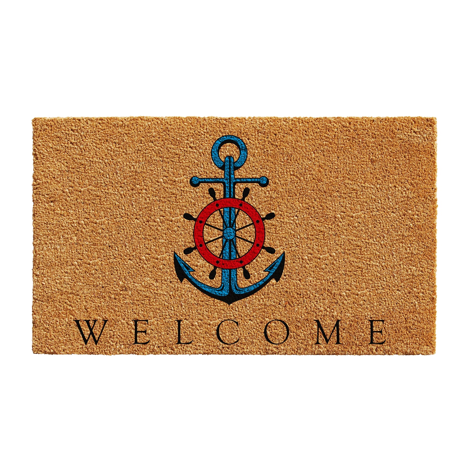 Calloway Mills Ships Anchor Welcome Outdoor Rectangular Doormat