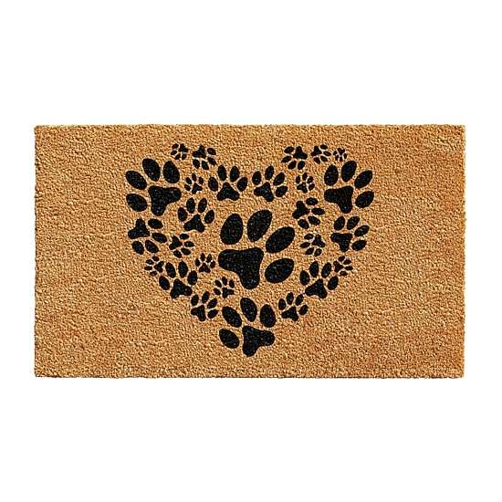 Calloway Mills Heart Paws Outdoor Rectangular Doormat