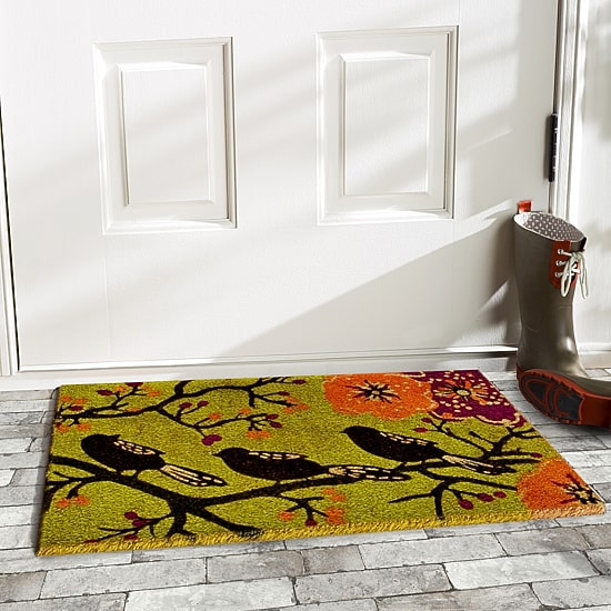 Calloway Mills Birds In A Tree Outdoor Rectangular Doormat