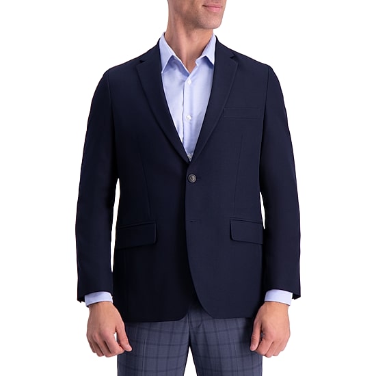 Haggar The Active Series Tailored Mens Stretch Fabric Regular Fit Sport Coat
