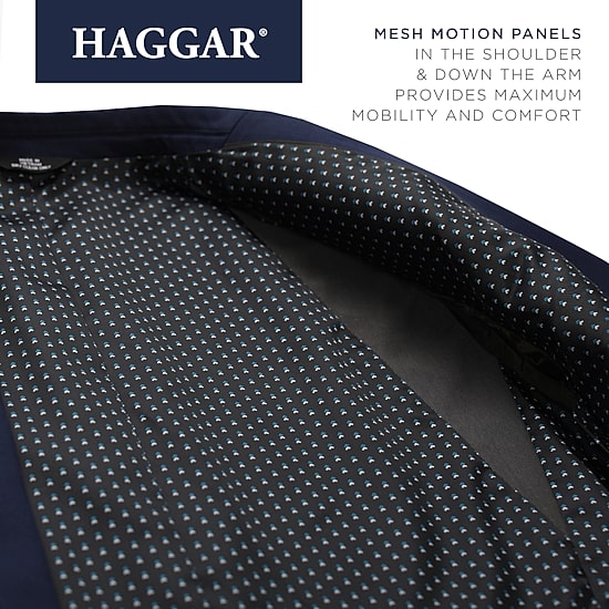 Haggar The Active Series Tailored Mens Stretch Fabric Regular Fit Sport Coat