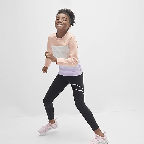 PUMA Big Kid Girls 20" Active Skinny Full Length Leggings