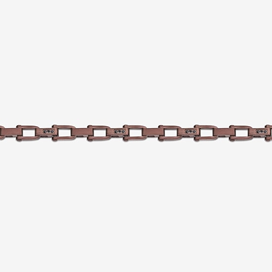 Mens Stainless Steel 8 1/2 Inch Solid Link Chain Bracelet