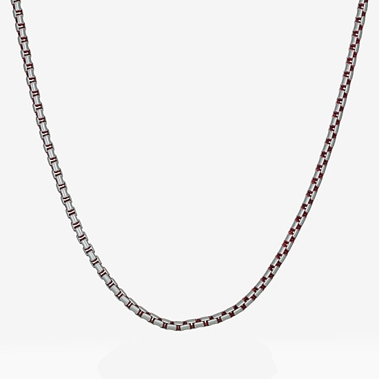 Mens Stainless Steel 24 Inch Box Chain Necklace